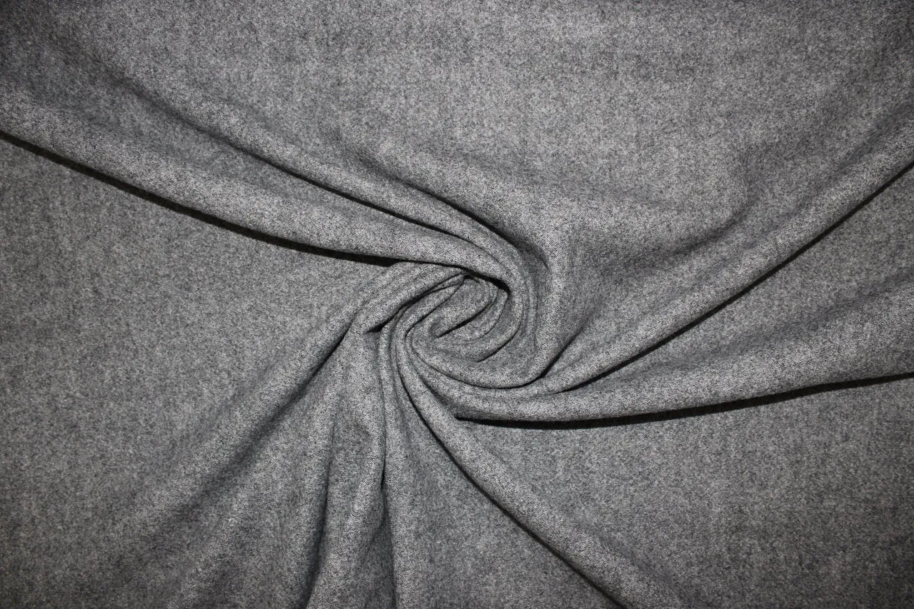 Haute New York Designer Wool Double Cloth - Grays