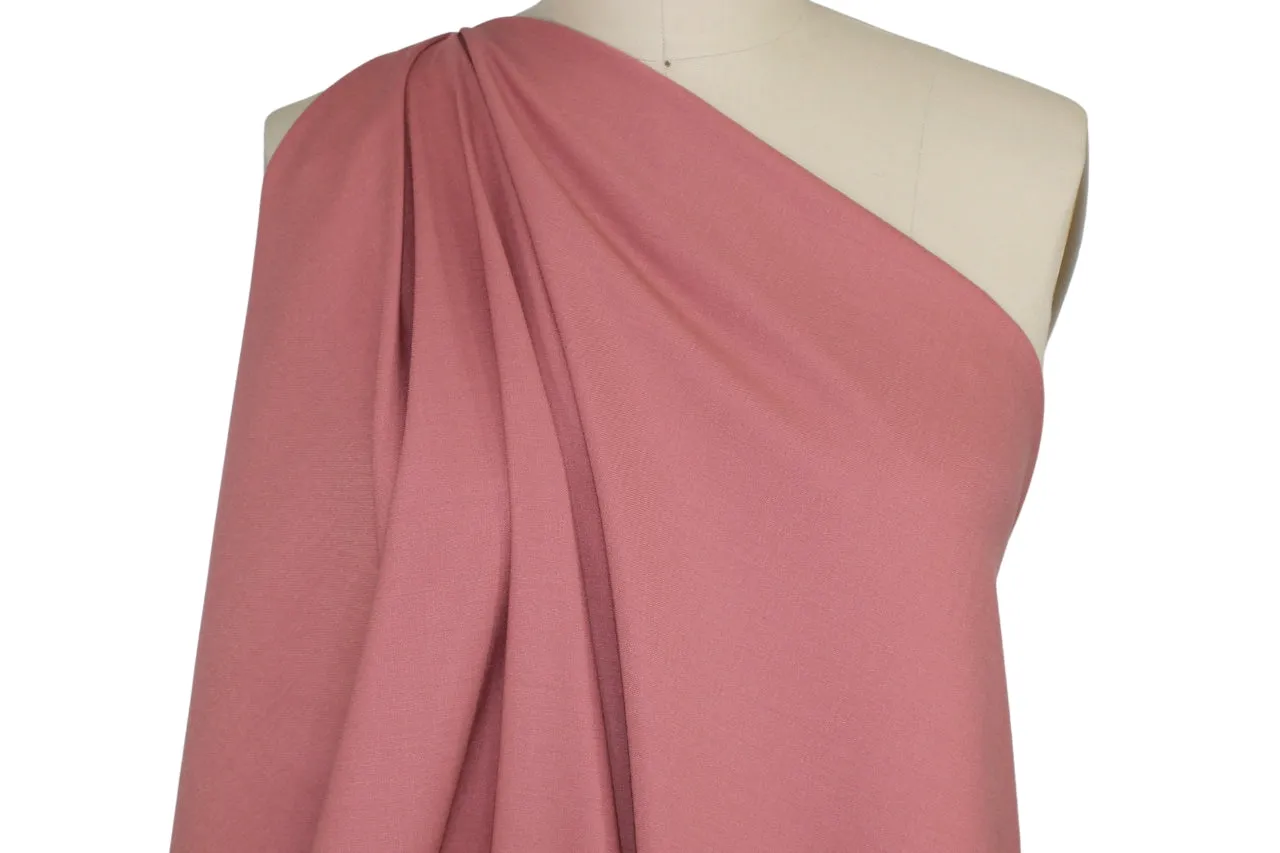 Haute NY Designer Stretch Wool Crepe - Soft Rose