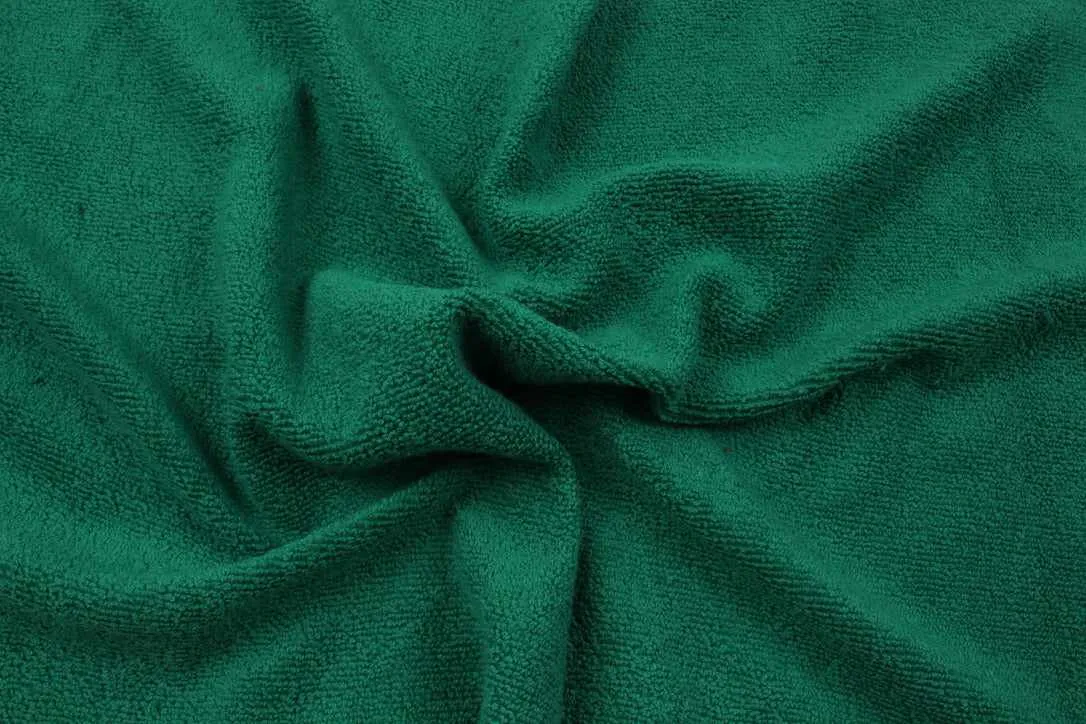 Heavy Cotton Towel Jersey - Grass Green