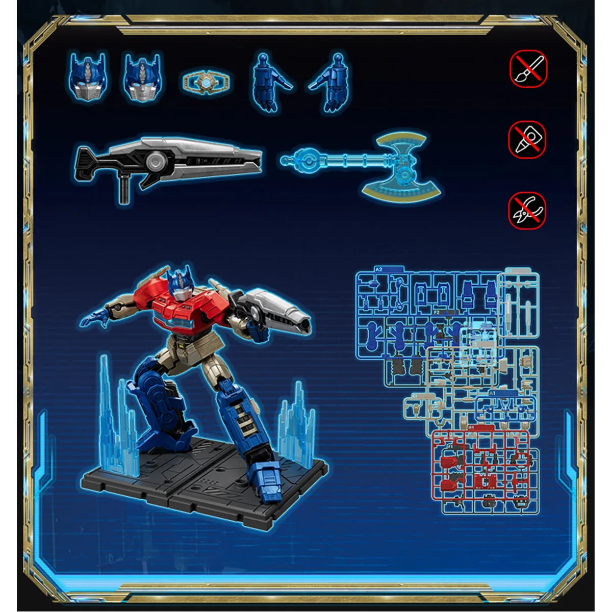 HiPlay Blokees Transformers One Optimus Assembly Model Kits Beyond Edition