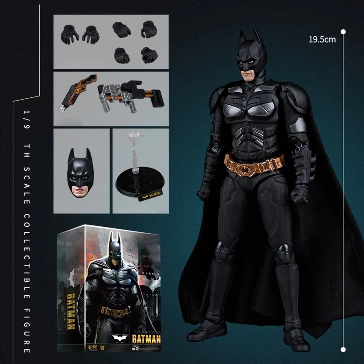 HiPlay Fondjoy Plastic Model Kits: Bat Man Battle Attire Standard Edition 1:12 Scale Collectible Action Figures