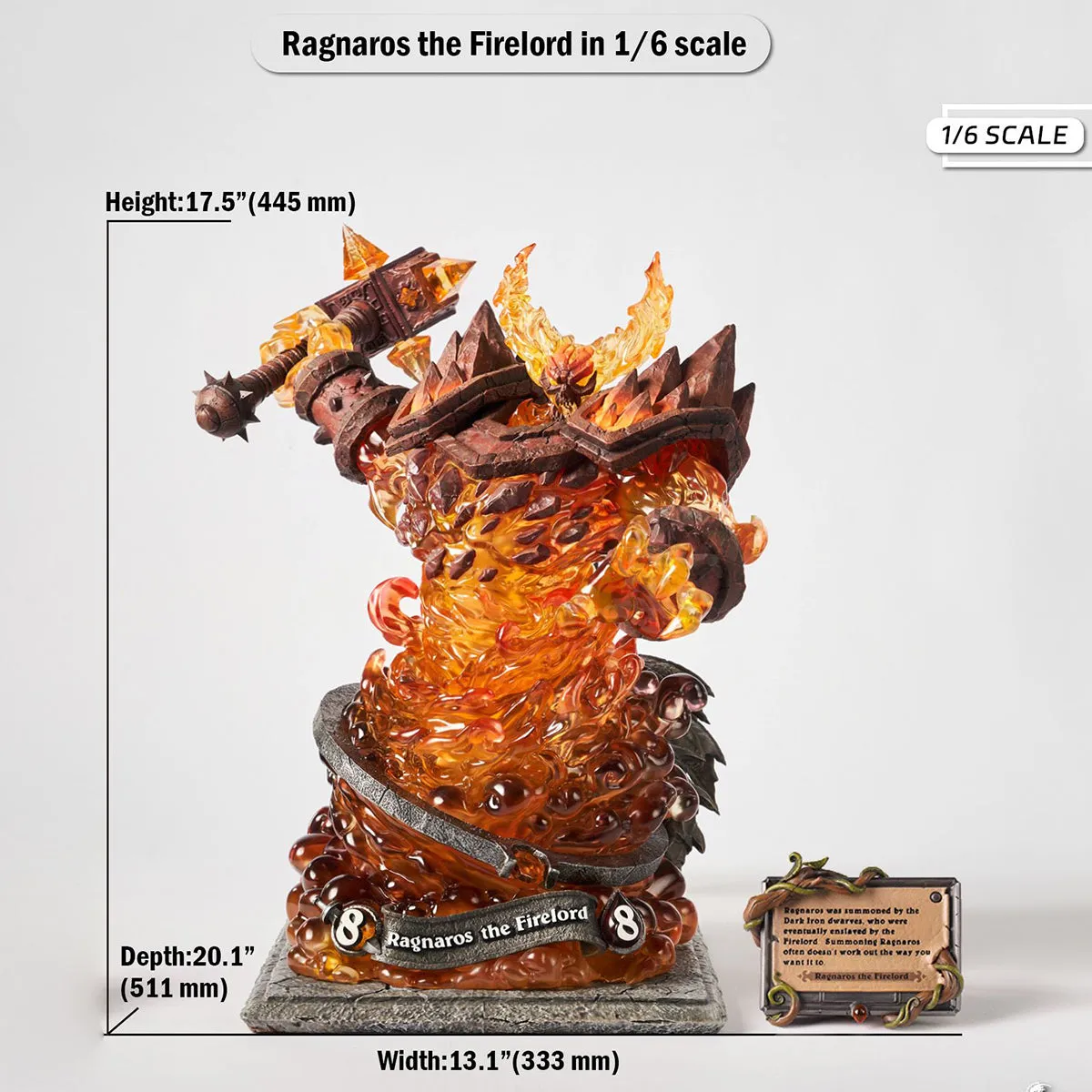 HiPlay HEX Collectibles, Ragnaros the Firelord Museum Limited Edition, Statue