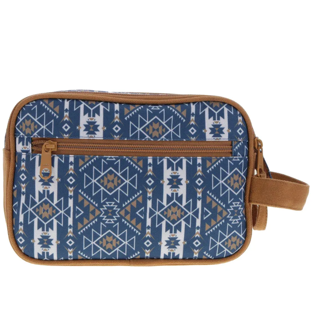 HOOEY
DOPP KIT NAVY/WHITE AZTEC PATTERN