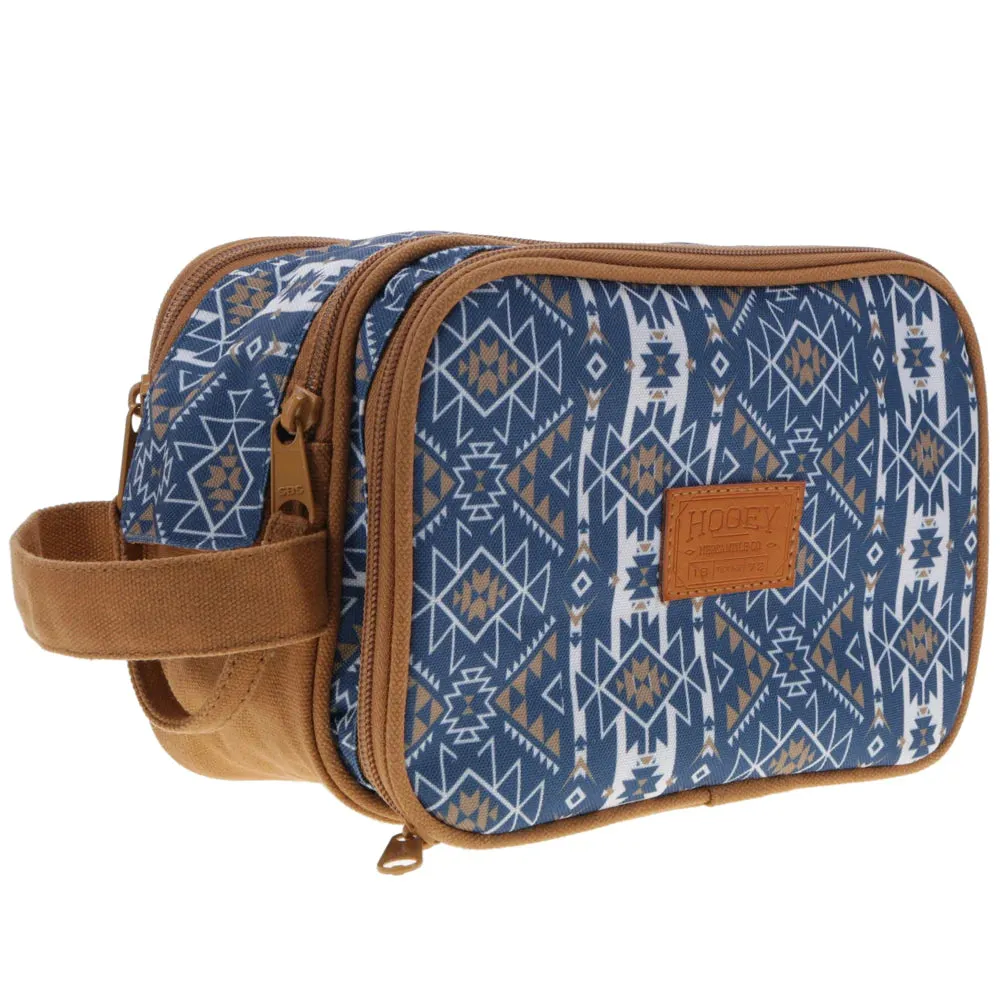 HOOEY
DOPP KIT NAVY/WHITE AZTEC PATTERN