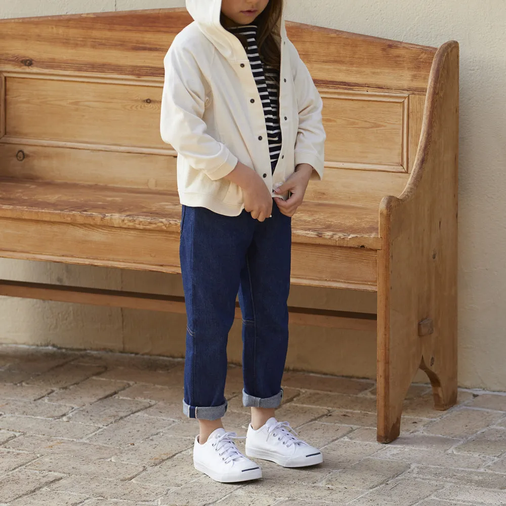 HÄP & CRAFT | Kidswear | UV Protection Hoodie - Ivory / Top Gray / Black