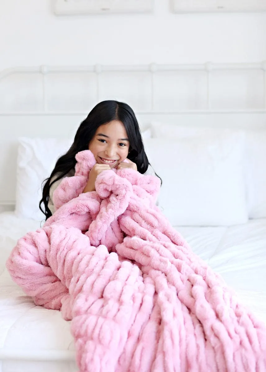 Hugs Cookie Pink Blanket