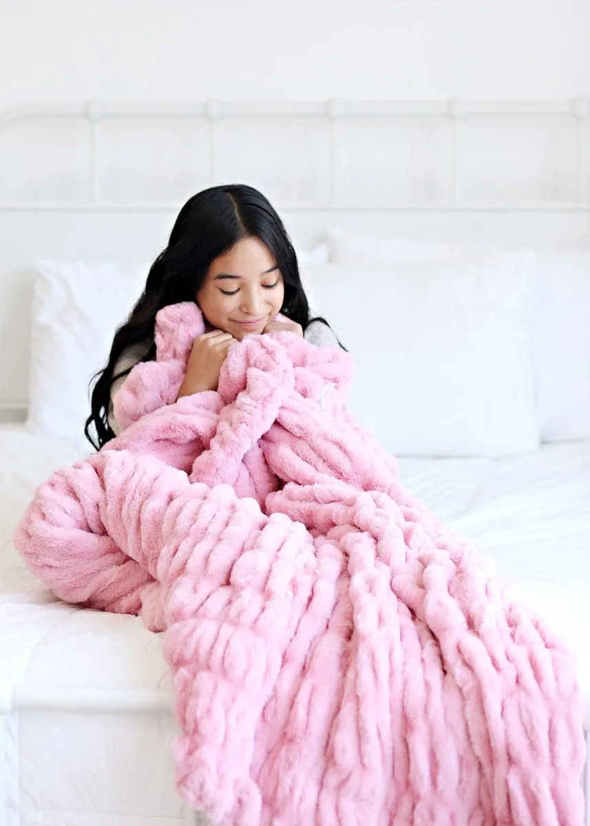 Hugs Cookie Pink Blanket