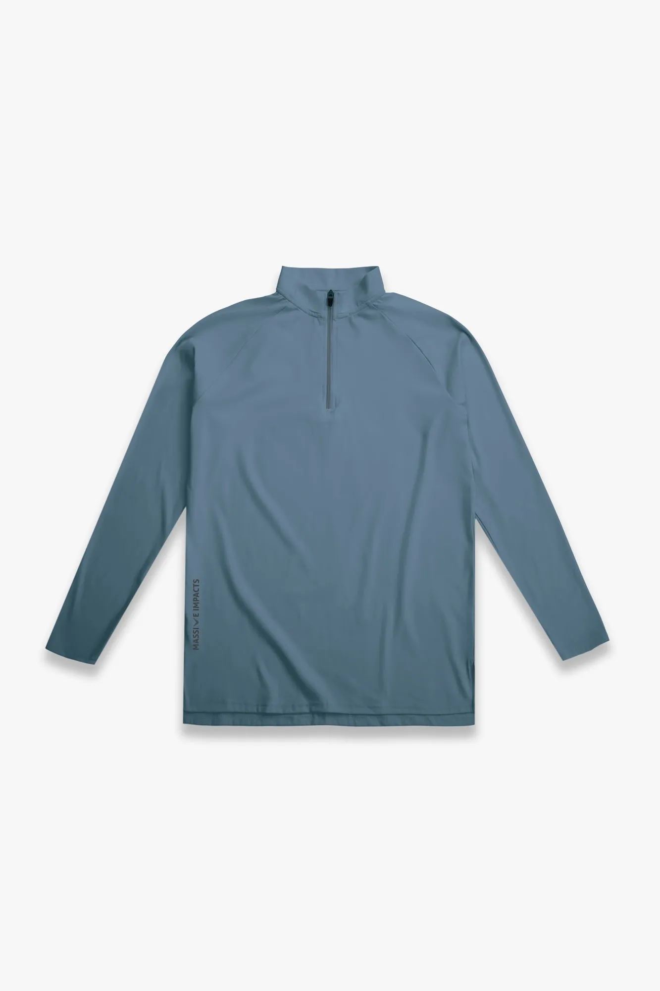 J003MI Recycled Nylon Zip-Neck Long-Fit Sleeve Top