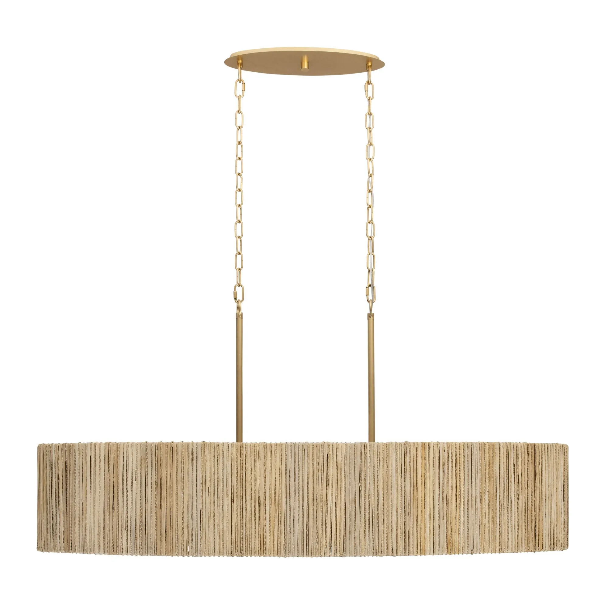 Jacob's Ladder 391N06FG 6-Light Kitchen Island Pendant - French Gold