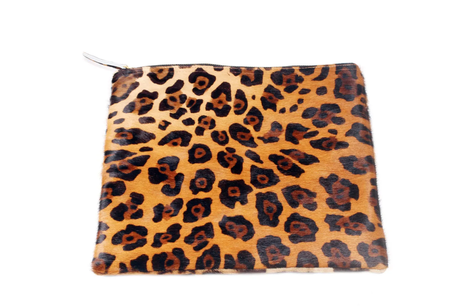 Jaguar Leather Fold over Clutch