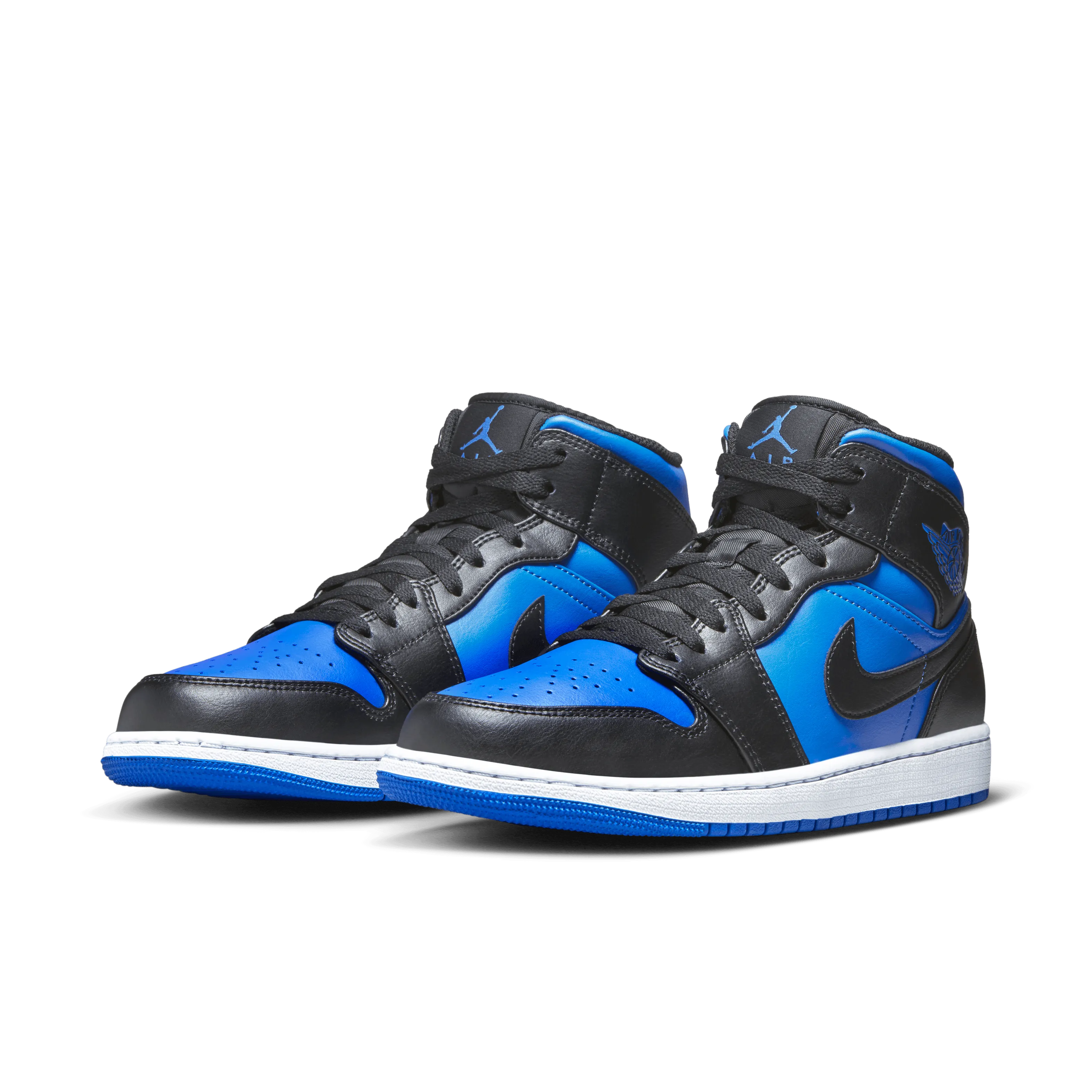 Jordan - Men - Air Jordan 1 Mid - Black/Royal Blue/White