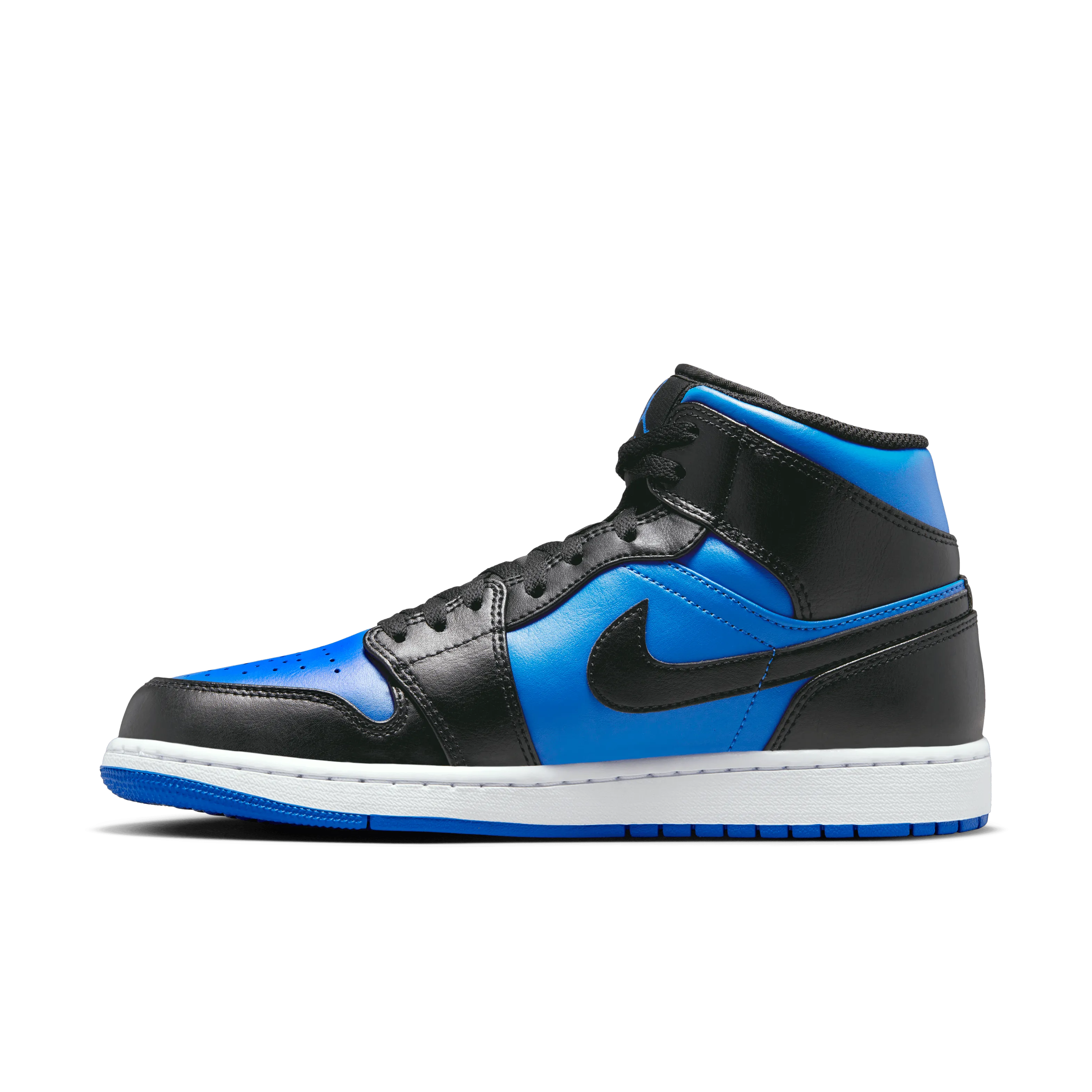 Jordan - Men - Air Jordan 1 Mid - Black/Royal Blue/White