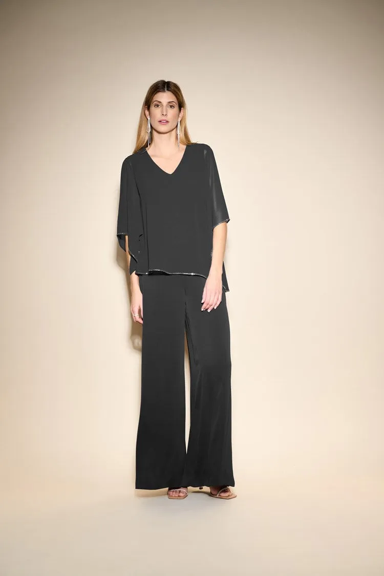 Joseph Ribkoff Satin Wide Leg Pants