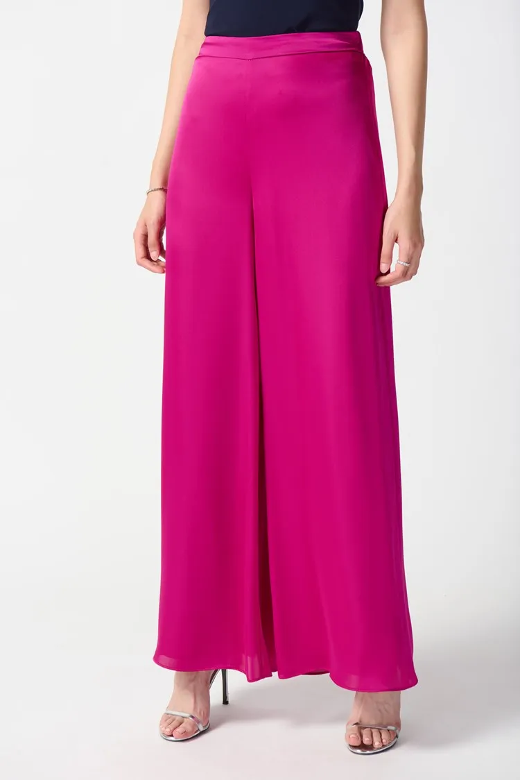 Joseph Ribkoff Satin Wide Leg Pants