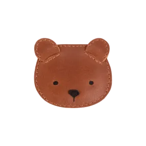 Josy Classic Hairclip | Bear | Cognac Classic Leather