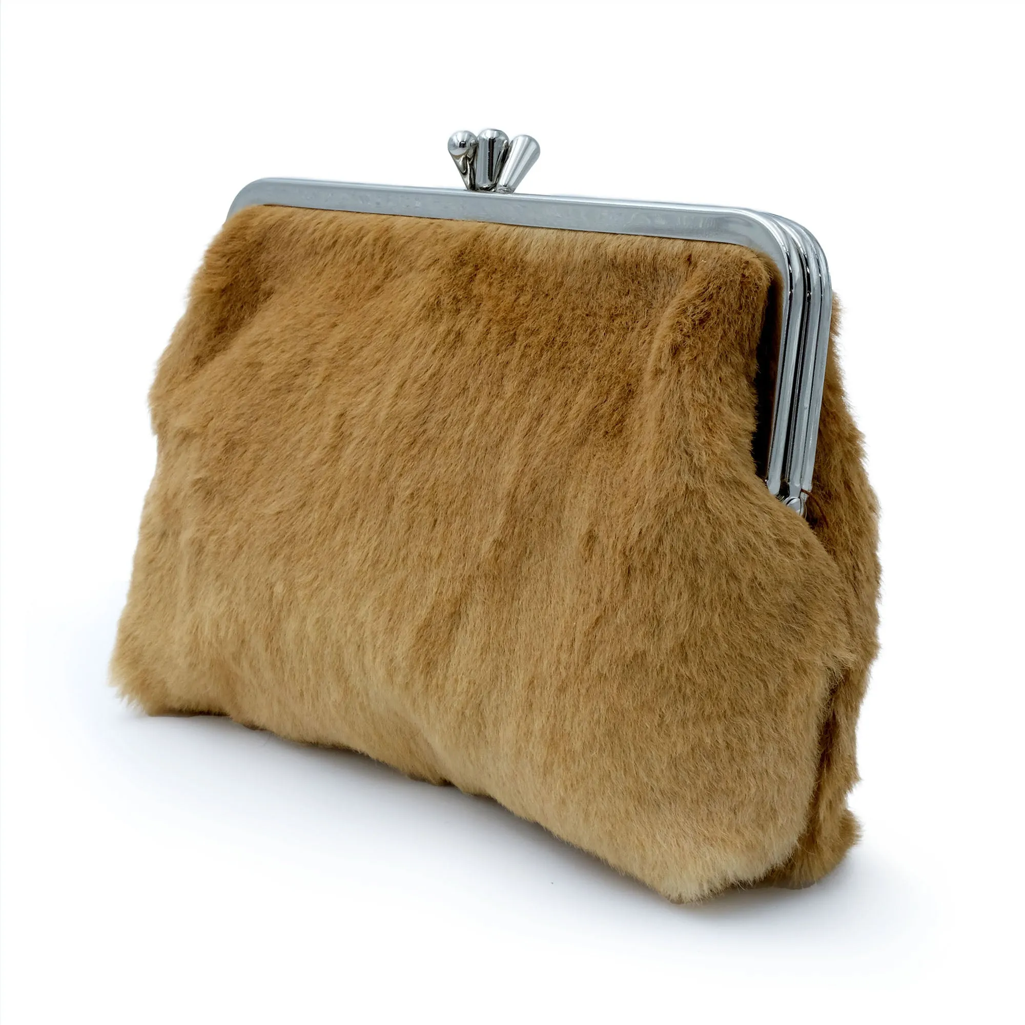 Kangaroo Fur Pocket Framed Purse - Genuine Kangaroo Fur Purse - 100% Australian Made