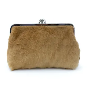 Kangaroo Fur Pocket Framed Purse - Genuine Kangaroo Fur Purse - 100% Australian Made