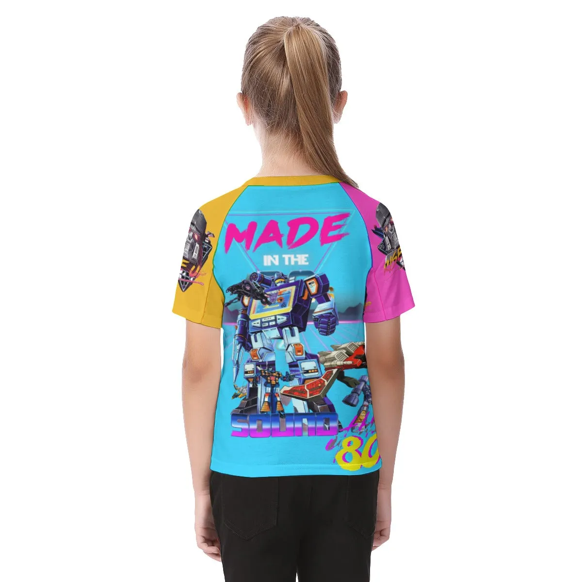 Kid's 1980s Cartoon Villains Raglan Sleeve T-shirt