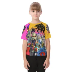 Kid's 1980s Cartoon Villains Raglan Sleeve T-shirt