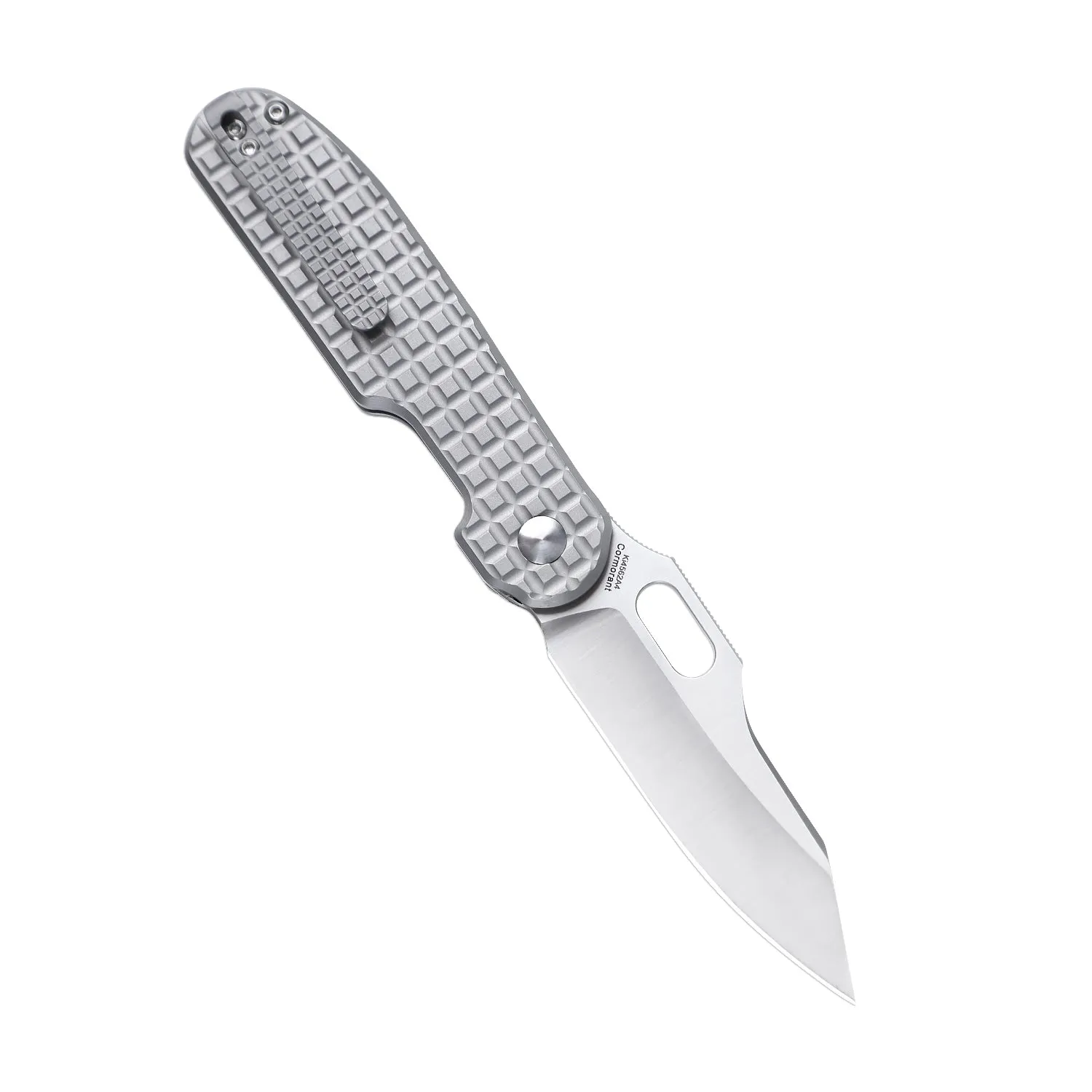 Kizer Cormorant Button Lock Knife Gray Titanium Ki4562A4 (3.23 Satin 20CV)