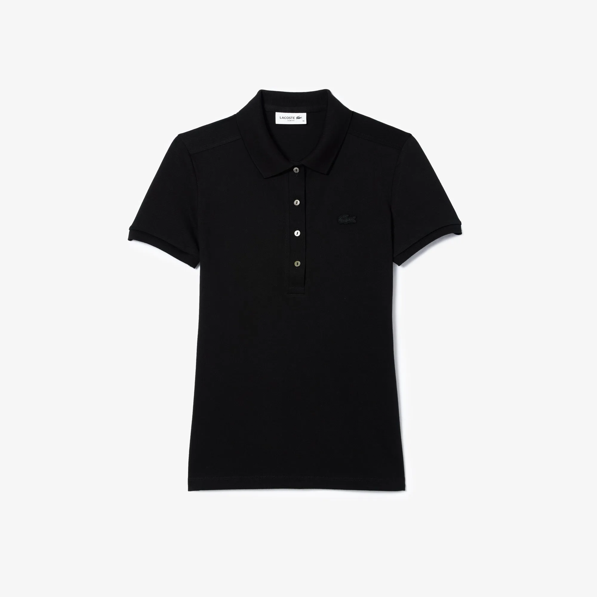 L.12.D Slim Fit Stretch Mini Piqué Polo Shirt