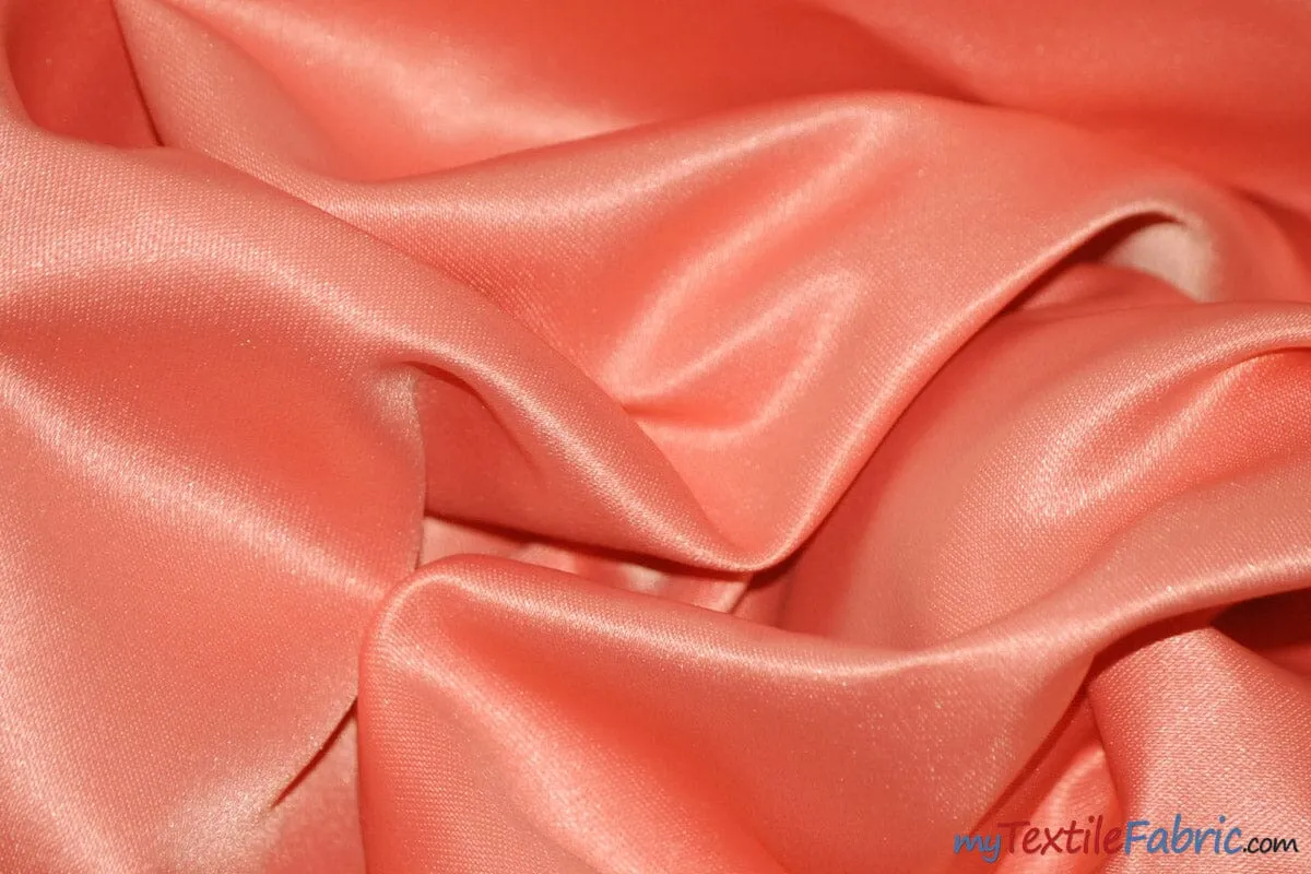 L'Amour Satin Fabric - Polyester Matte Satin - Peau De Soie - 60&#34; Wide - Sample Swatch - Wedding Dress, Tablecloth, Multiple Colors