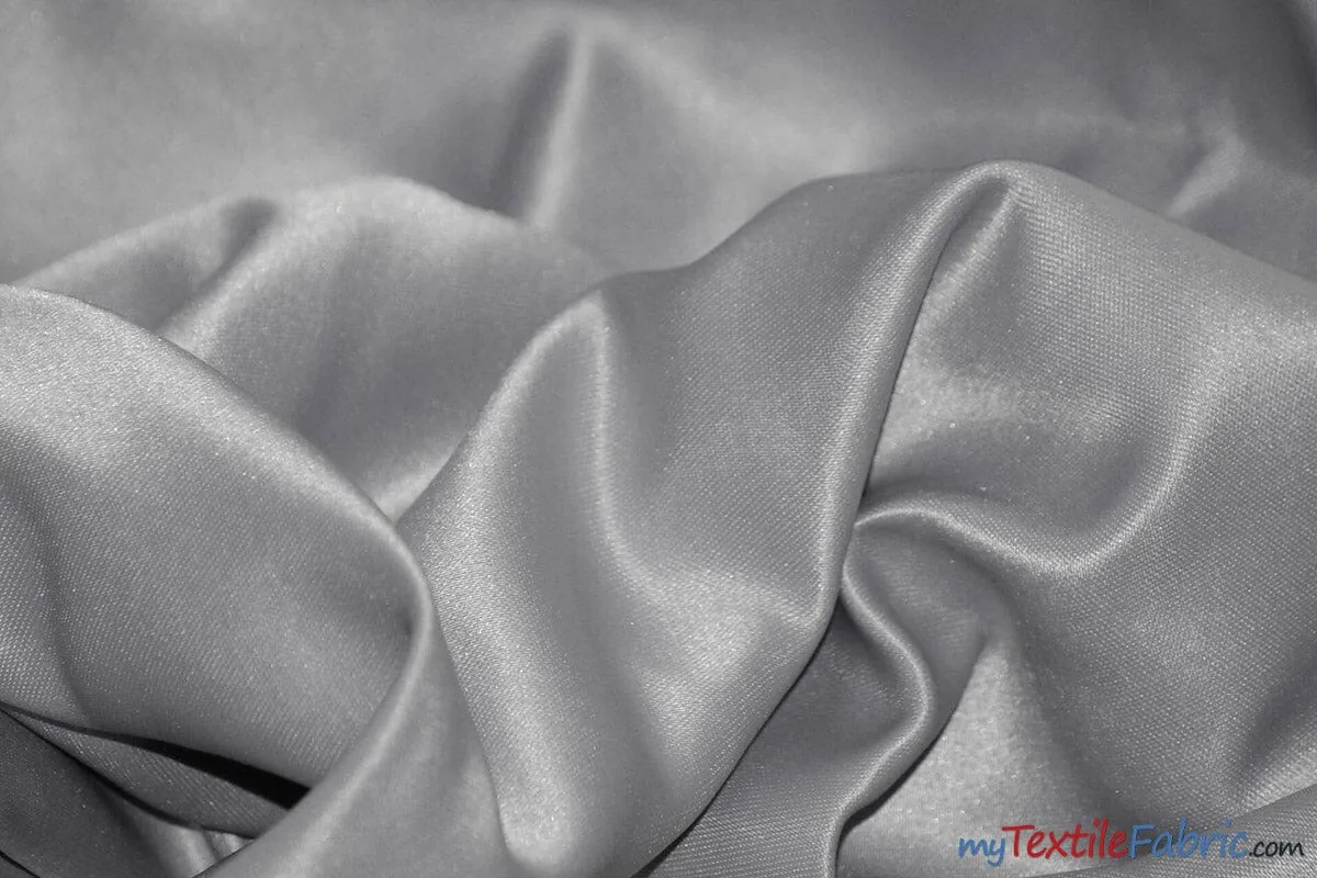 L'Amour Satin Fabric - Polyester Matte Satin - Peau De Soie - 60&#34; Wide - Sample Swatch - Wedding Dress, Tablecloth, Multiple Colors