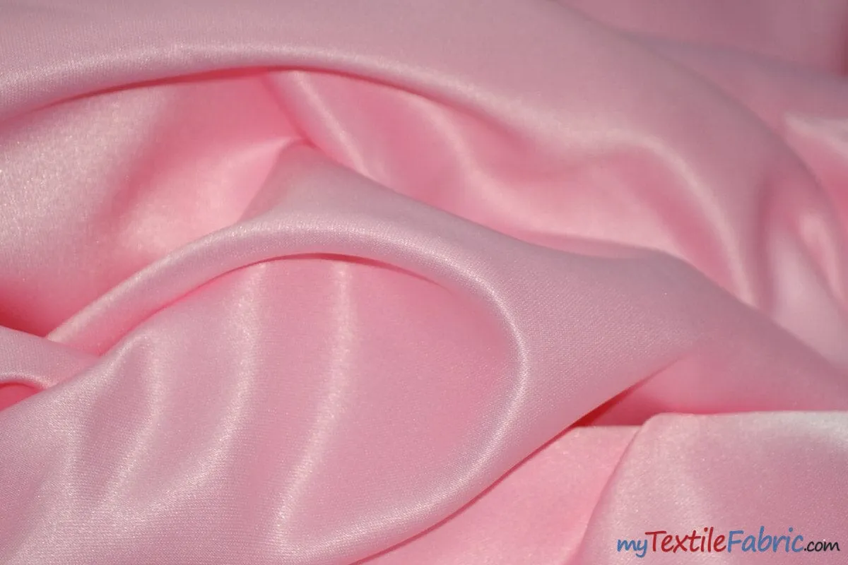 L'Amour Satin Fabric - Polyester Matte Satin - Peau De Soie - 60&#34; Wide - Sample Swatch - Wedding Dress, Tablecloth, Multiple Colors