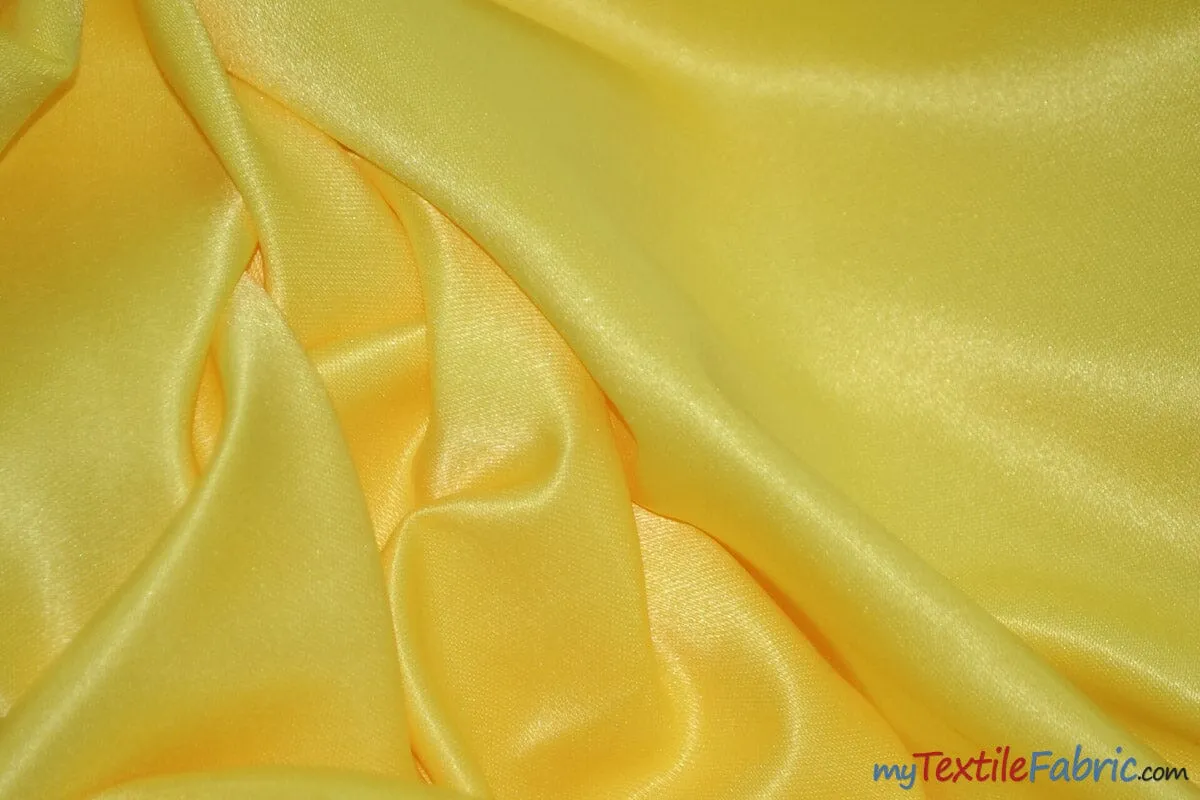 L'Amour Satin Fabric - Polyester Matte Satin - Peau De Soie - 60&#34; Wide - Sample Swatch - Wedding Dress, Tablecloth, Multiple Colors