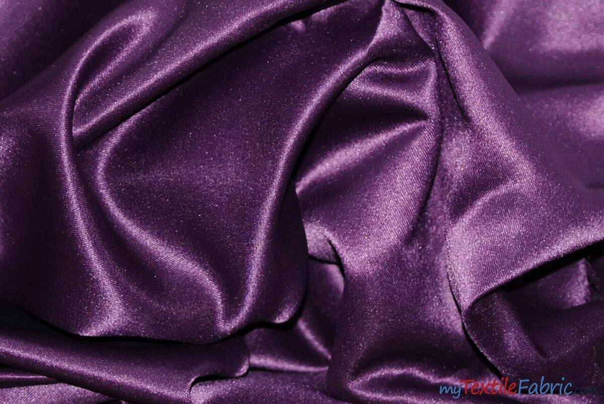 L'Amour Satin Fabric - Polyester Matte Satin - Peau De Soie - 60&#34; Wide - Sample Swatch - Wedding Dress, Tablecloth, Multiple Colors