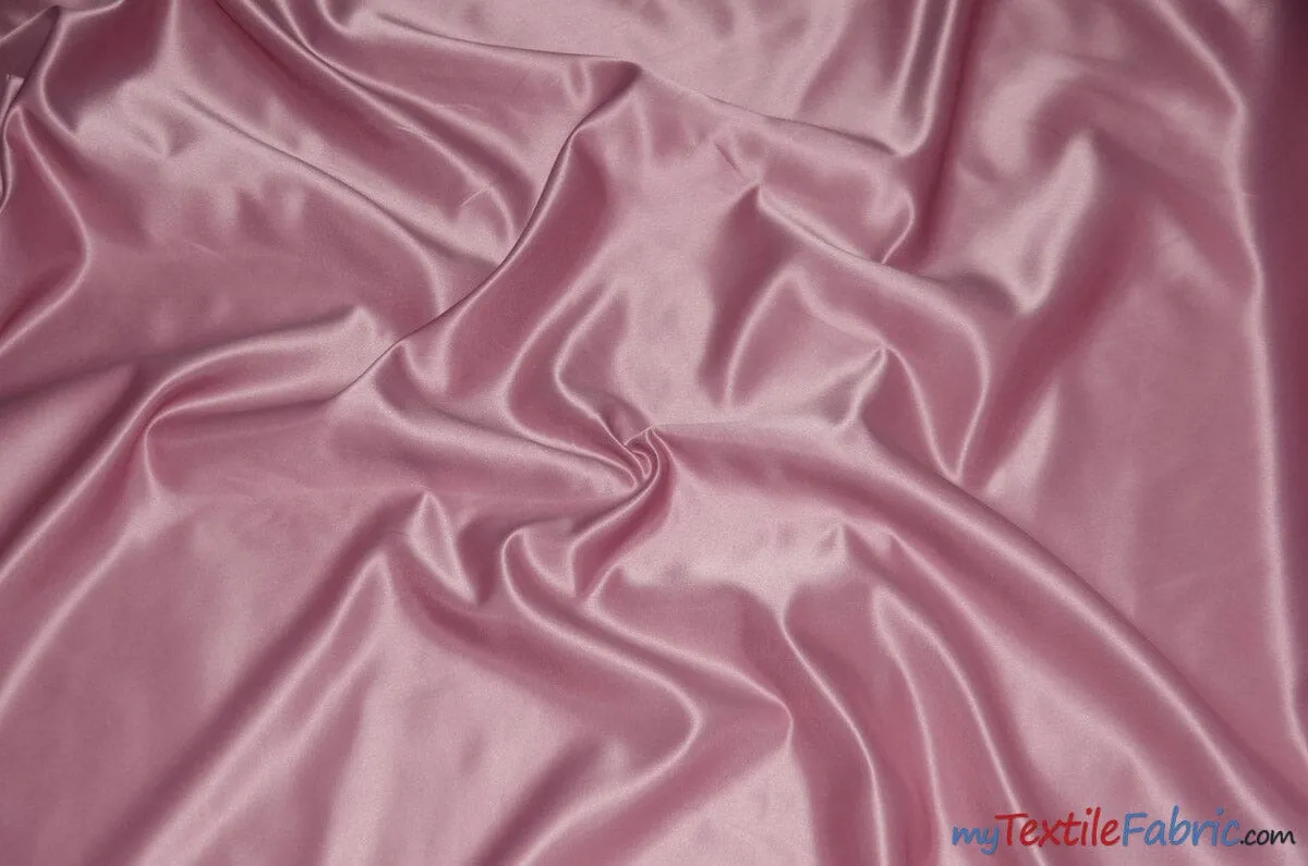 L'Amour Satin Fabric - Polyester Matte Satin - Peau De Soie - 60&#34; Wide - Sample Swatch - Wedding Dress, Tablecloth, Multiple Colors