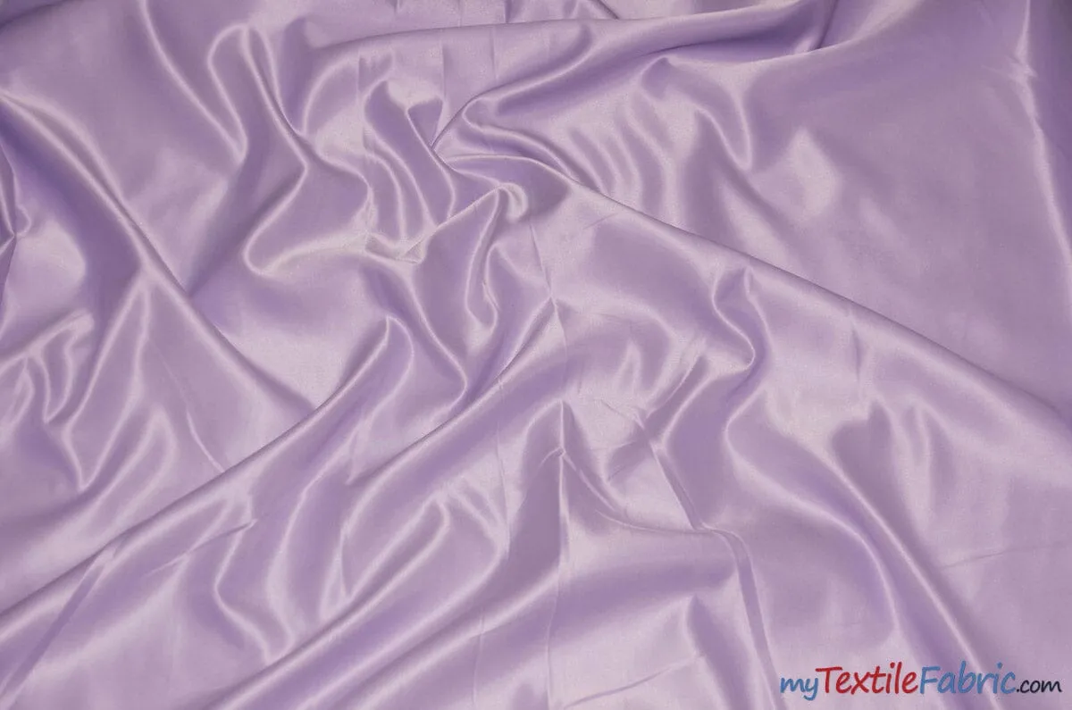 L'Amour Satin Fabric | Polyester Matte Satin | Peau De Soie | 60" Wide | Continuous Yards | Wedding Dress, Tablecloth, Multiple Colors |