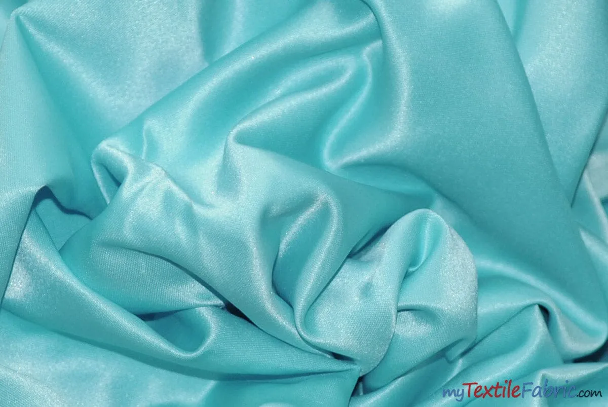 L'Amour Satin Fabric | Polyester Matte Satin | Peau De Soie | 60" Wide | Continuous Yards | Wedding Dress, Tablecloth, Multiple Colors |