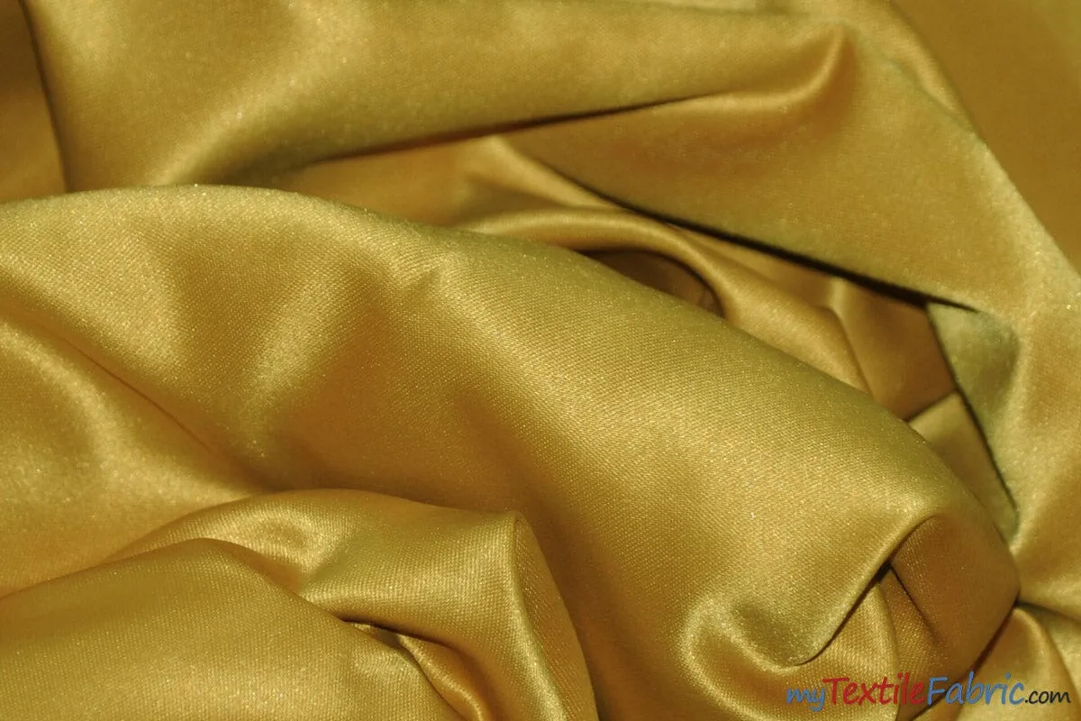 L'Amour Satin Fabric | Polyester Matte Satin | Peau De Soie | 60" Wide | Continuous Yards | Wedding Dress, Tablecloth, Multiple Colors |