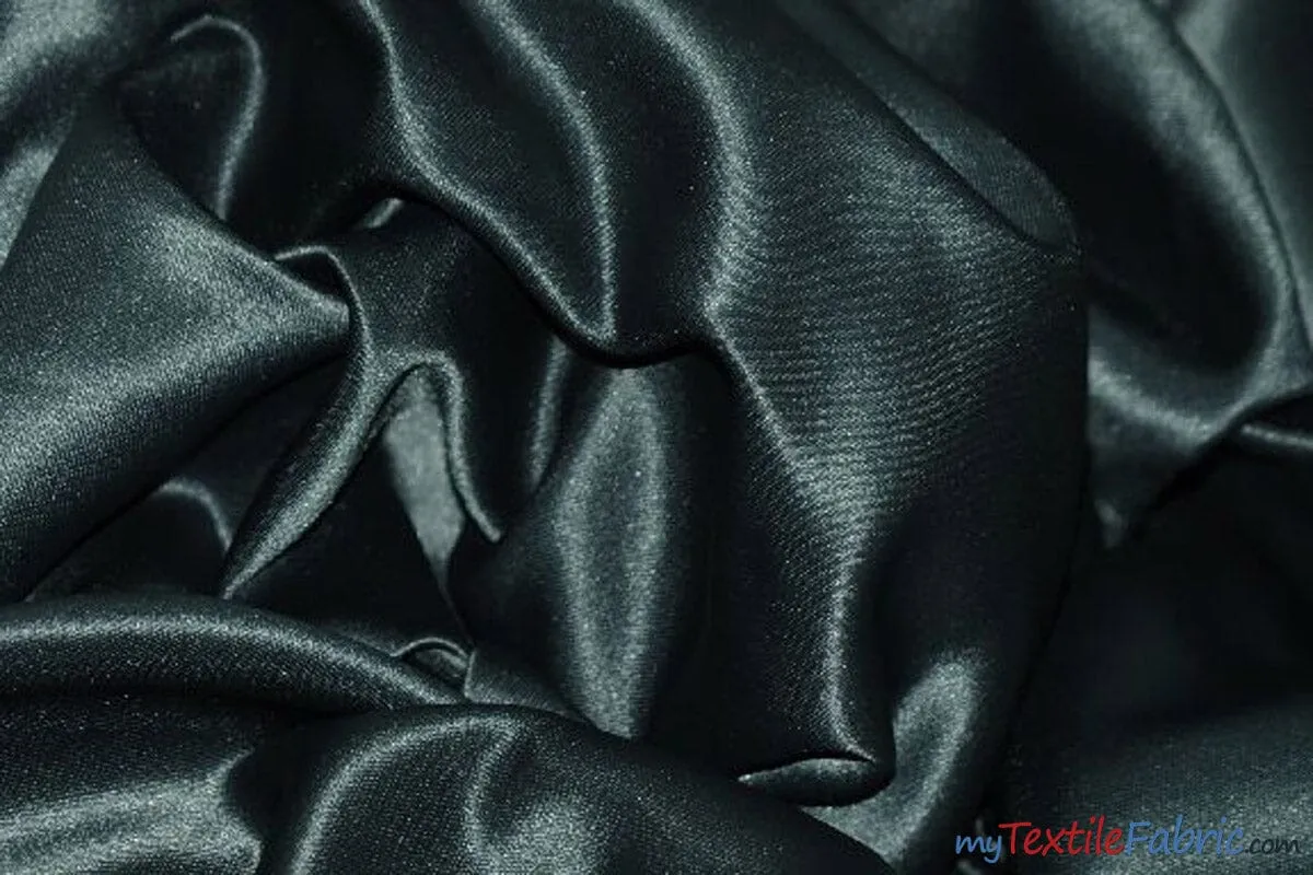 L'Amour Satin Fabric | Polyester Matte Satin | Peau De Soie | 60" Wide | Continuous Yards | Wedding Dress, Tablecloth, Multiple Colors |