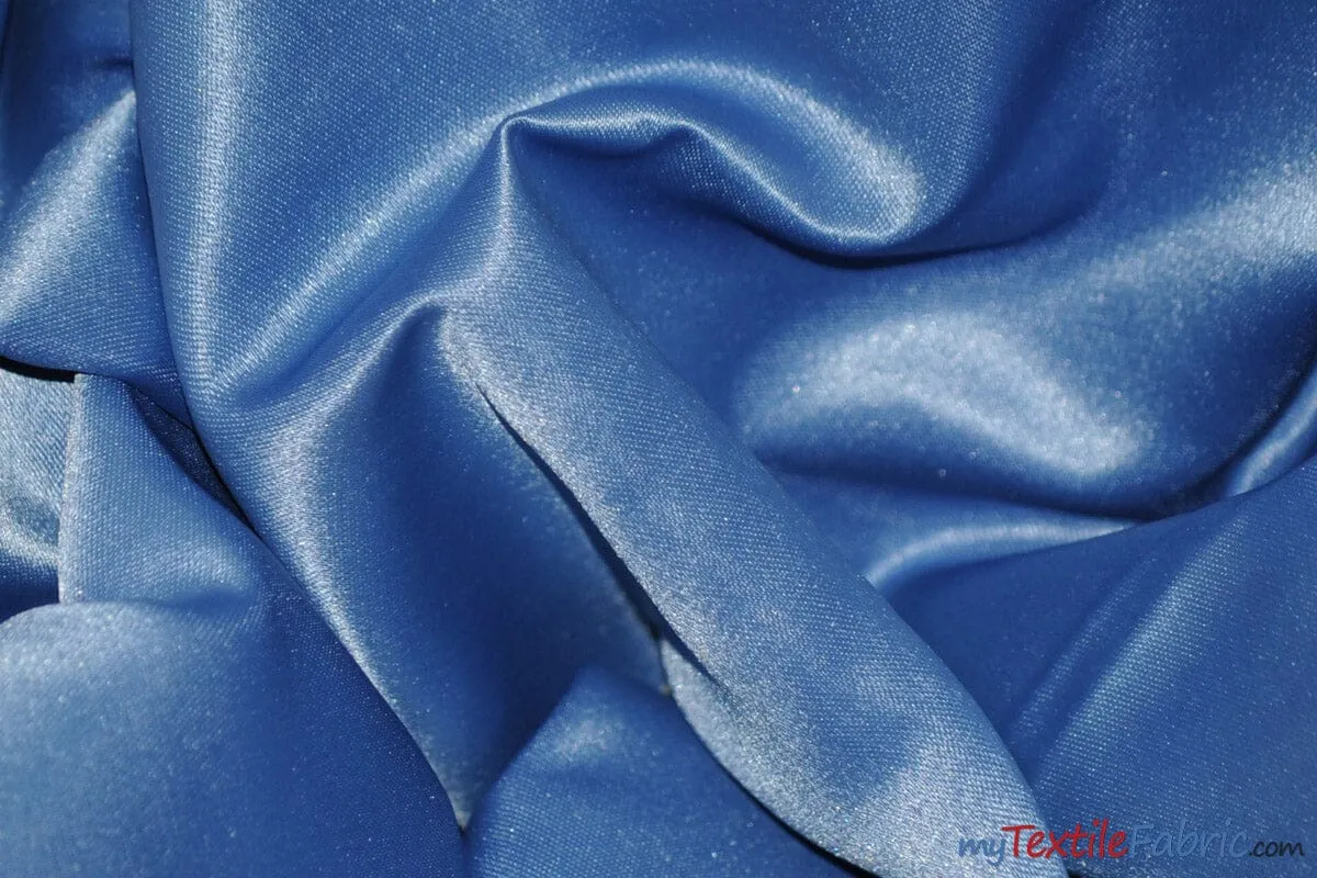 L'Amour Satin Fabric | Polyester Matte Satin | Peau De Soie | 60" Wide | Wholesale Bolt | Wedding Dress, Tablecloth, Multiple Colors |