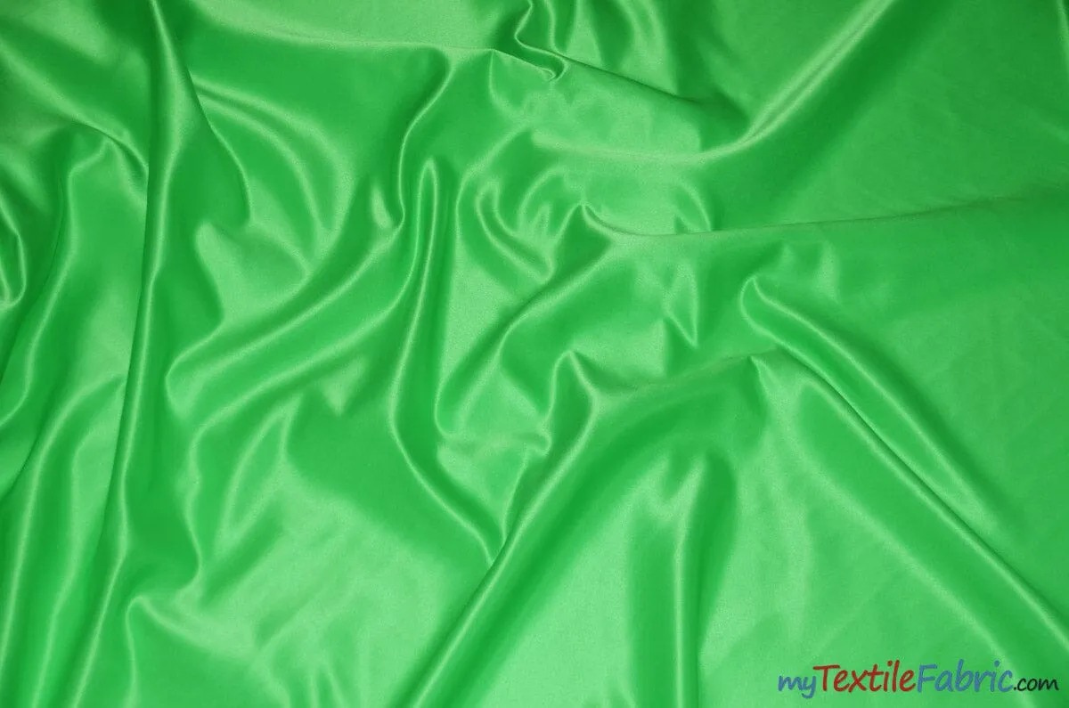 L'Amour Satin Fabric | Polyester Matte Satin | Peau De Soie | 60" Wide | Wholesale Bolt | Wedding Dress, Tablecloth, Multiple Colors |