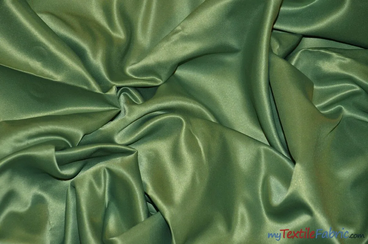 L'Amour Satin Fabric | Polyester Matte Satin | Peau De Soie | 60" Wide | Wholesale Bolt | Wedding Dress, Tablecloth, Multiple Colors |