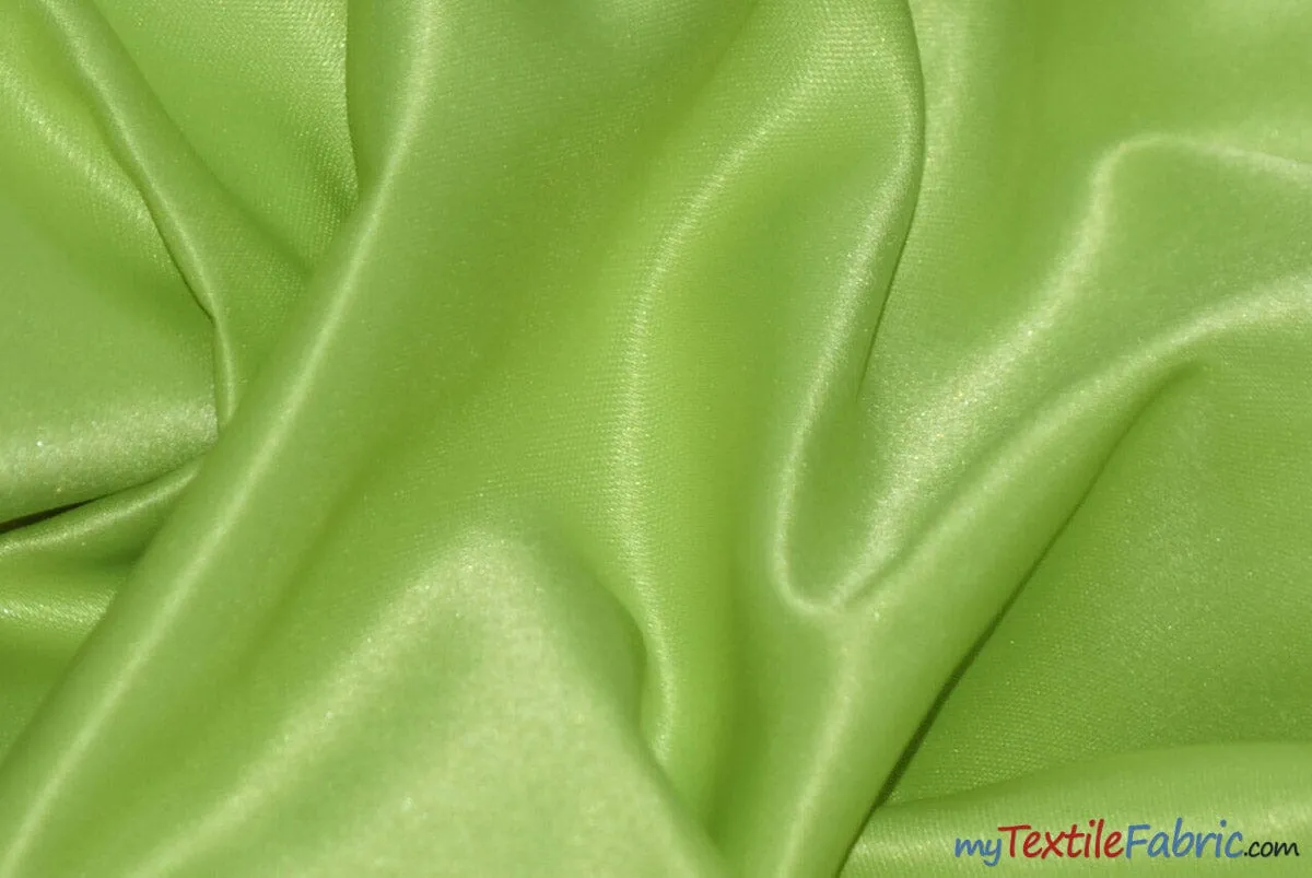 L'Amour Satin Fabric | Polyester Matte Satin | Peau De Soie | 60" Wide | Wholesale Bolt | Wedding Dress, Tablecloth, Multiple Colors |