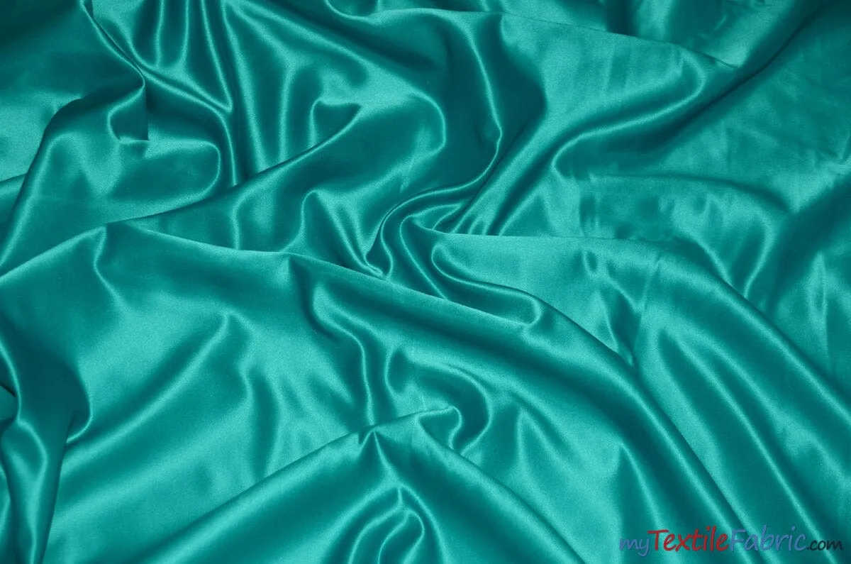 L'Amour Satin Fabric | Polyester Matte Satin | Peau De Soie | 60" Wide | Wholesale Bolt | Wedding Dress, Tablecloth, Multiple Colors |