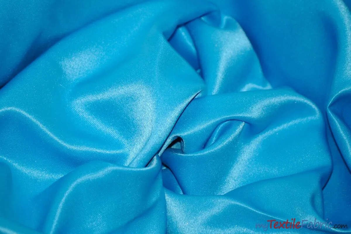 L'Amour Satin Fabric | Polyester Matte Satin | Peau De Soie | 60" Wide | Wholesale Bolt | Wedding Dress, Tablecloth, Multiple Colors |