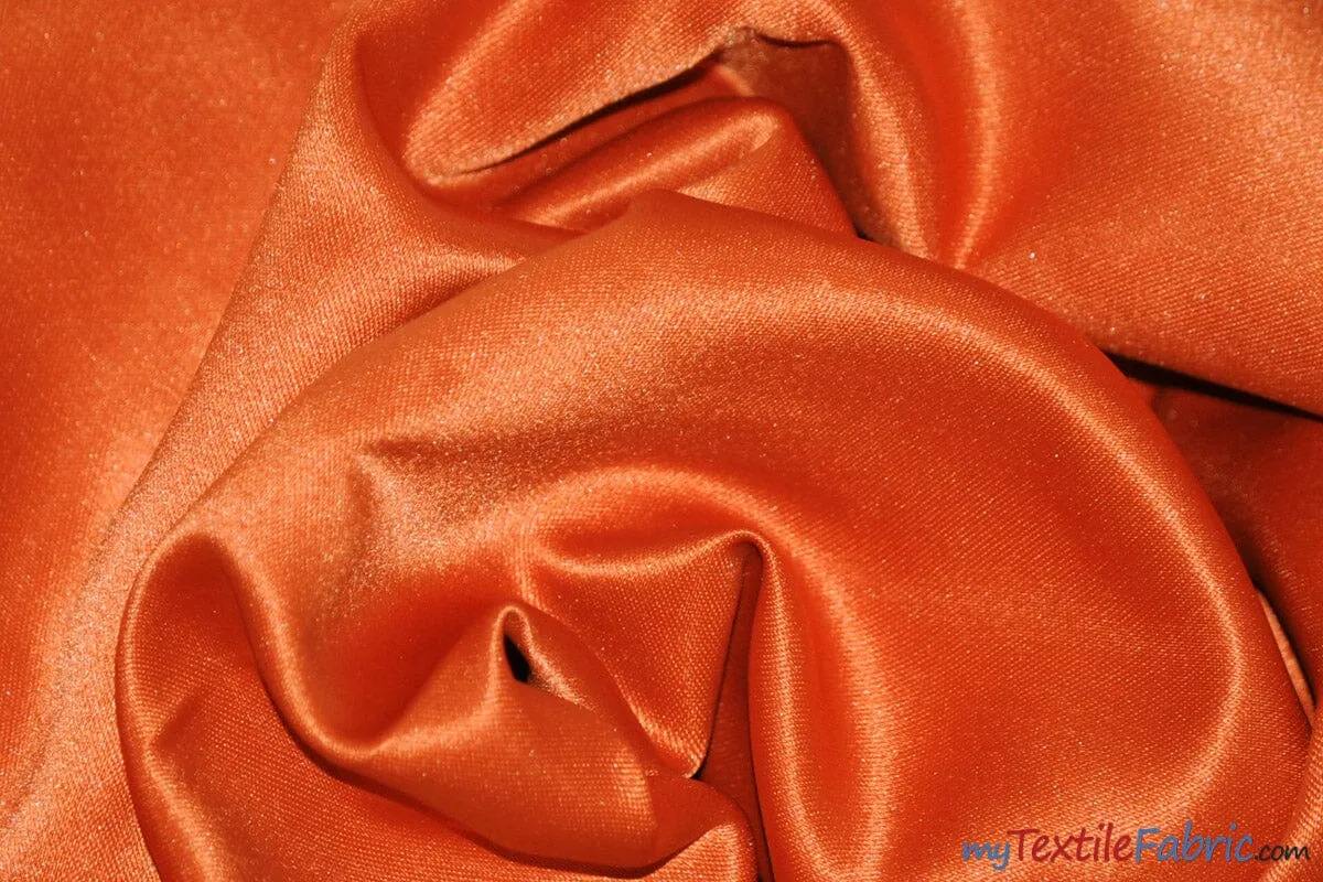 L'Amour Satin Fabric | Polyester Matte Satin | Peau De Soie | 60" Wide | Wholesale Bolt | Wedding Dress, Tablecloth, Multiple Colors |