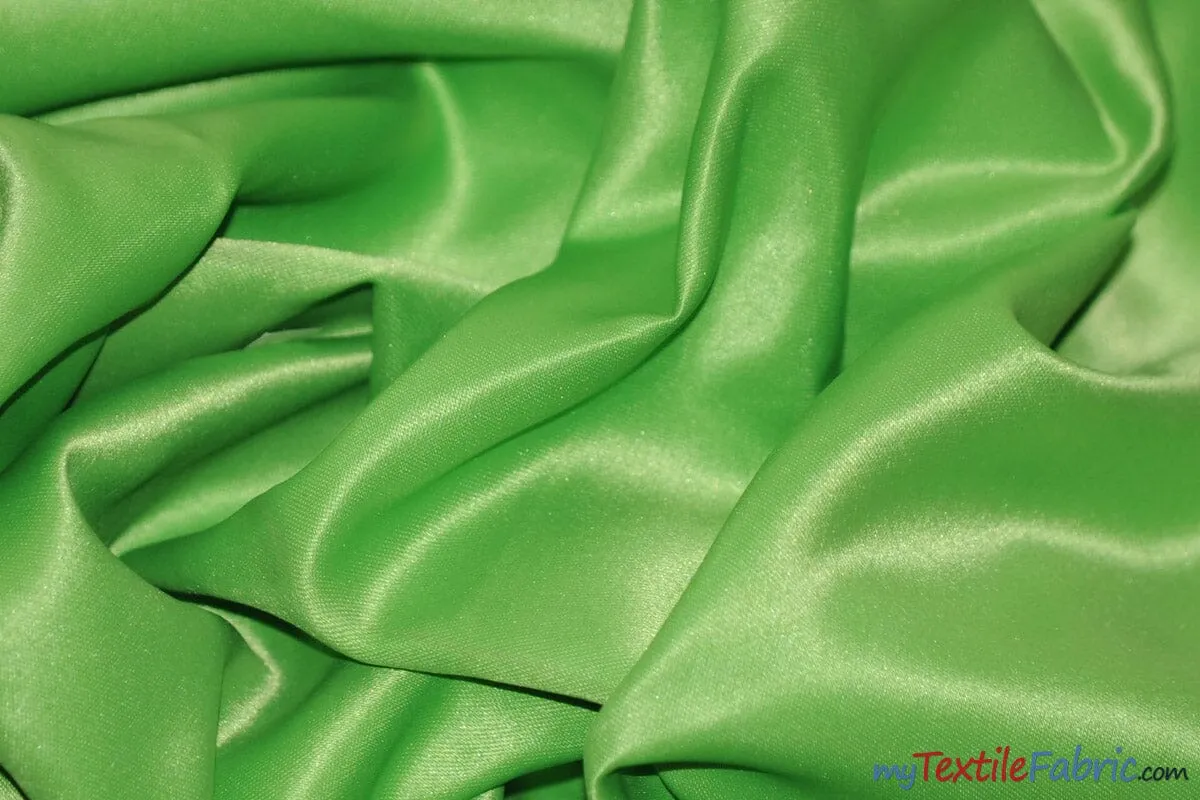 L'Amour Satin Fabric | Polyester Matte Satin | Peau De Soie | 60" Wide | Wholesale Bolt | Wedding Dress, Tablecloth, Multiple Colors |