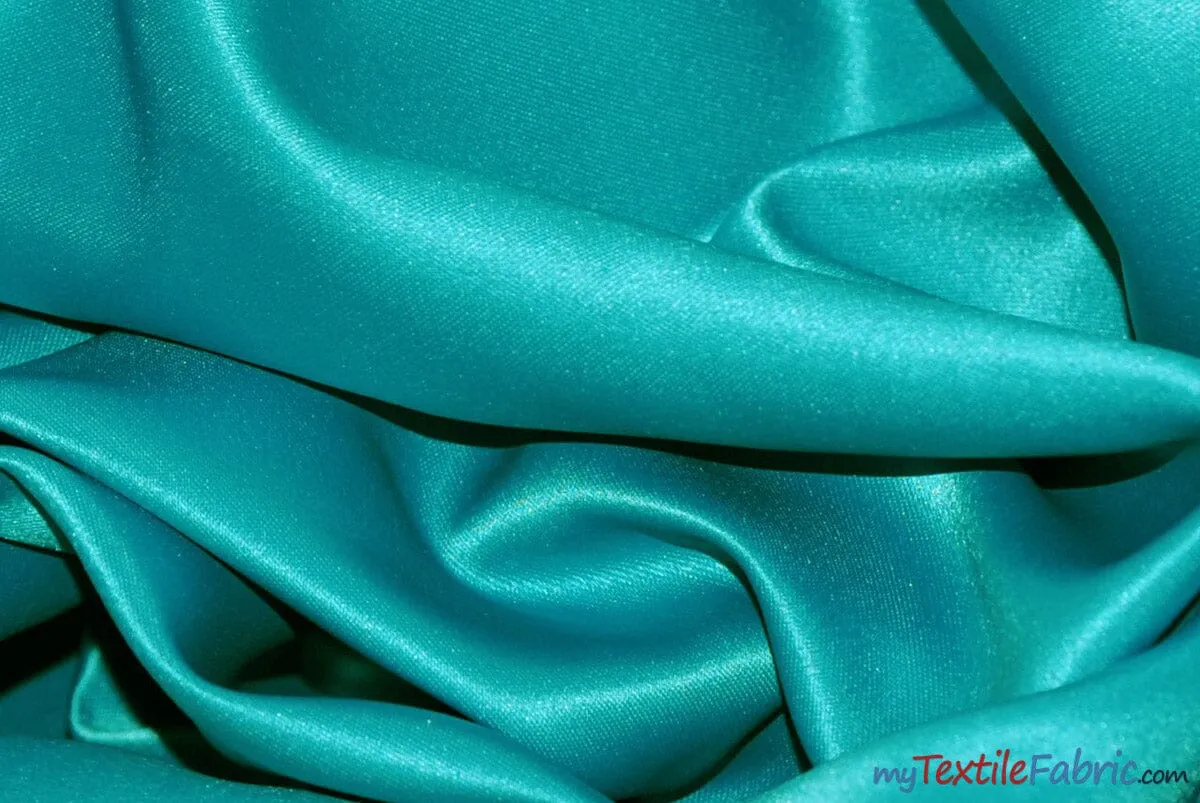 L'Amour Satin Fabric | Polyester Matte Satin | Peau De Soie | 60" Wide | Wholesale Bolt | Wedding Dress, Tablecloth, Multiple Colors |