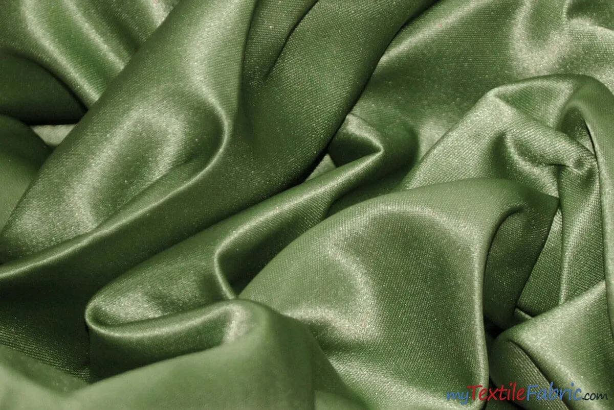 L'Amour Satin Fabric | Polyester Matte Satin | Peau De Soie | 60" Wide | Wholesale Bolt | Wedding Dress, Tablecloth, Multiple Colors |