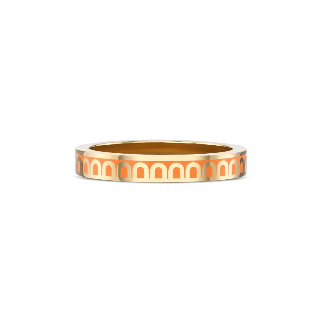 L'Arc de DAVIDOR Ring PM, 18k Yellow Gold with Zeste Lacquered Ceramic