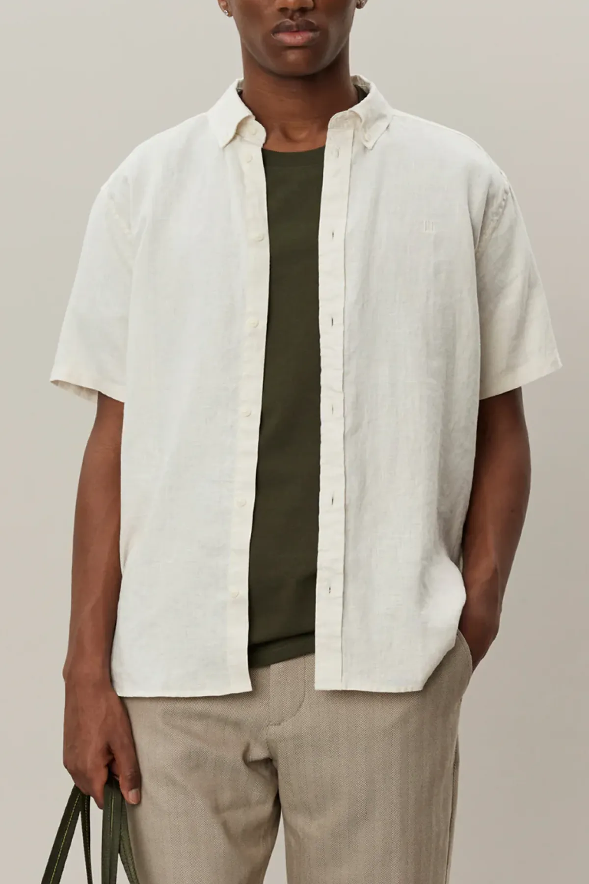 Les Deux Kris Linen SS Shirt - Ivory