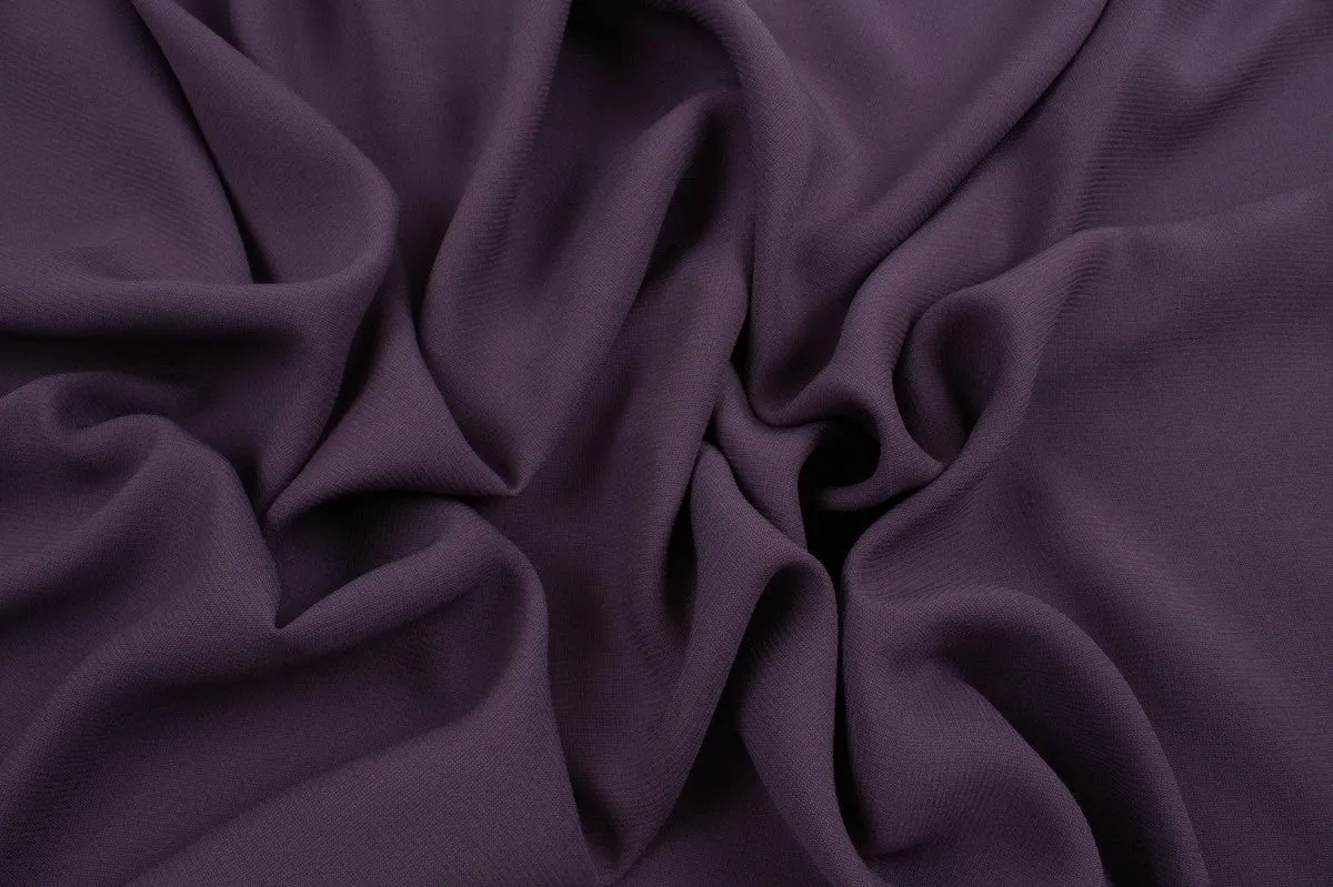 Light-Weight Silk Acetate Georgette - Purple