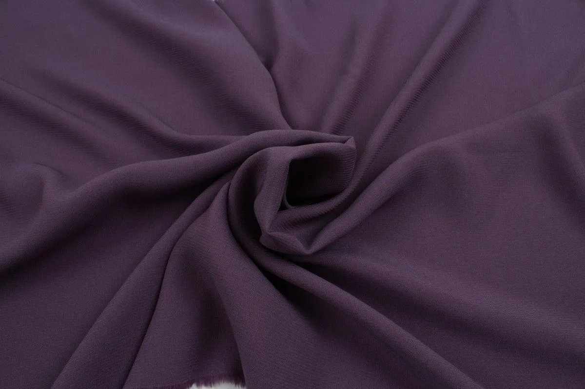 Light-Weight Silk Acetate Georgette - Purple