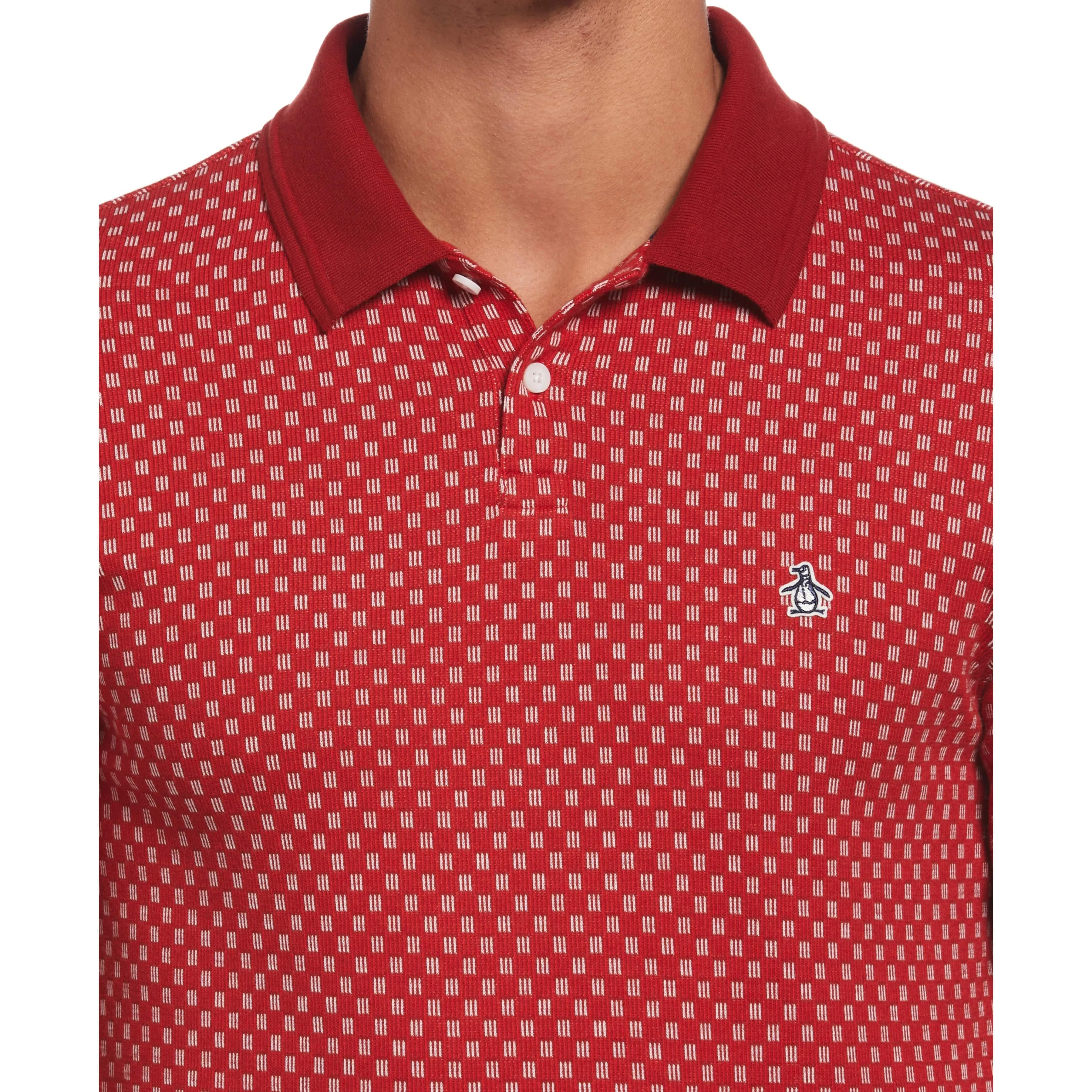 Line Print Polo